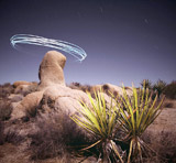 Lightmark No.43, Jumbo Rock, Joshua Tree National Park, California, Light Painting, Night Photography.