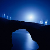 Lightmark No.30, Puente Natural en Cala Varques, Spain, Indonesia, Light Painting, Night Photography.